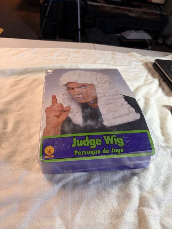Rubie's Costume Co. Other - Rubies Judge Wig White Curly Colonial Barrister Costume Accessory 50831